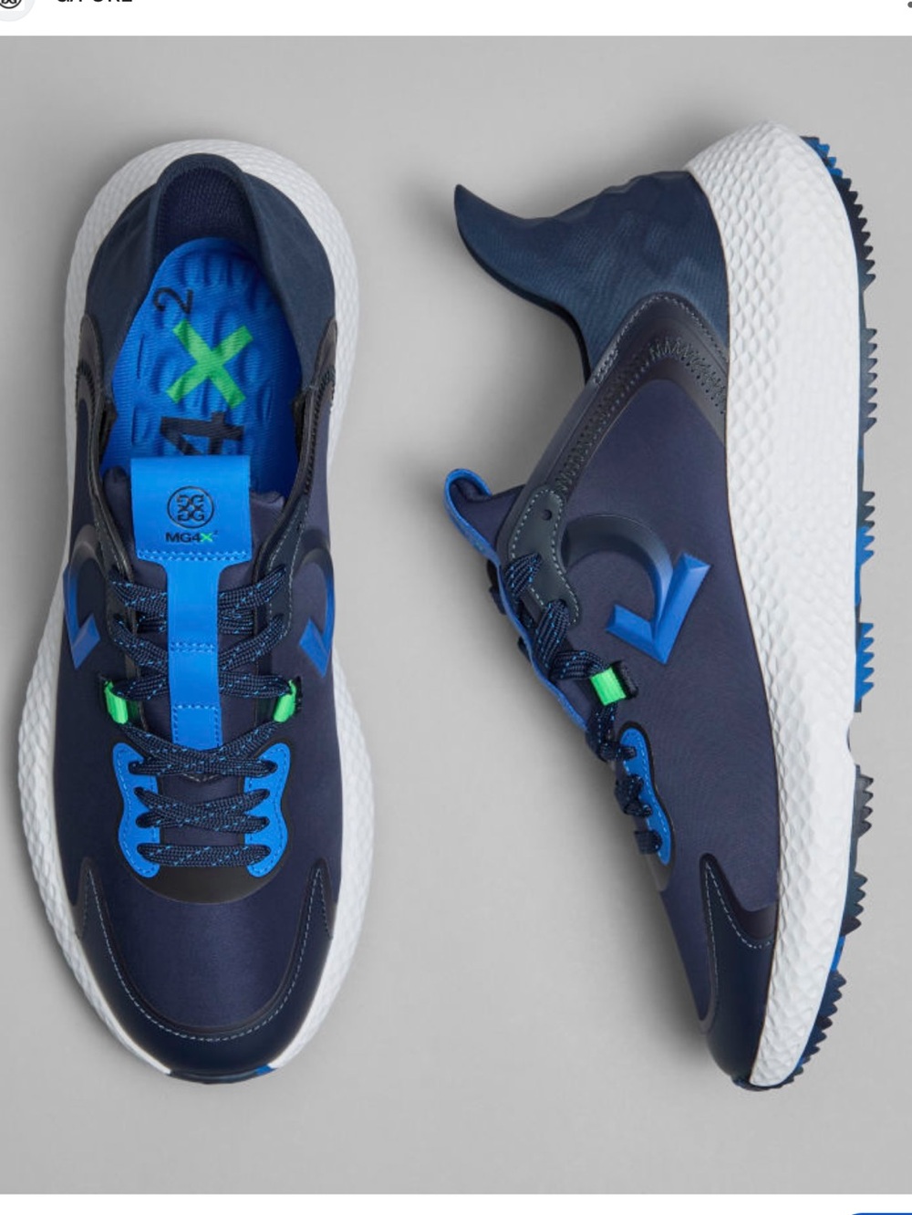 G/FORE Men's Navy and Bright Blue Golf Cross Trainer